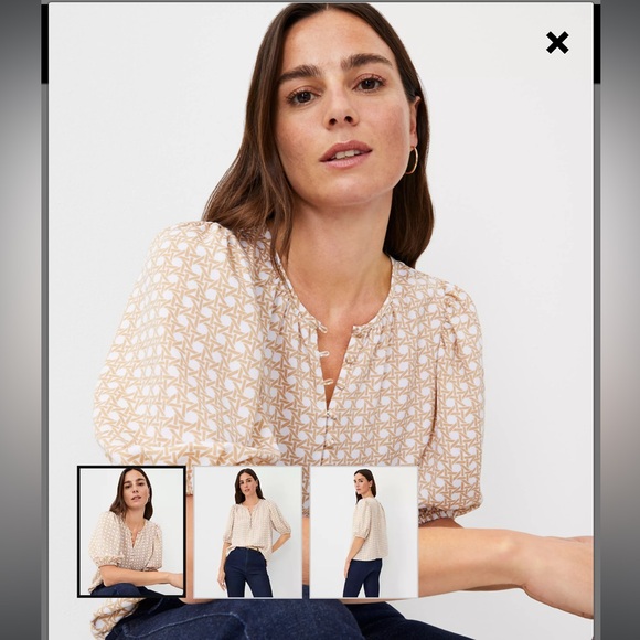 NWT Ann Taylor Button Popover, XXS - Picture 5 of 7